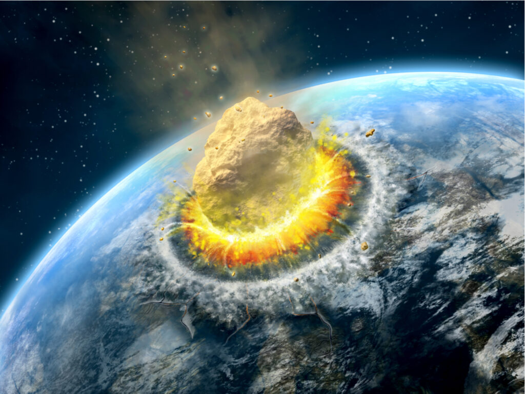 El Meteorito de Chicxulub y la desaparición de los grandes dinosaurios.