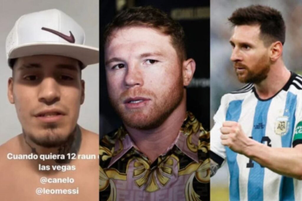 Boxeador argentino defiende a Lionel Messi y reta al 'Canelo' Álvarez