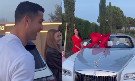Georgina Rodríguez regala a Cristiano Ronaldo un auto de lujo (video)