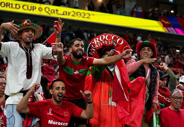 Qatar 2022: Marroquíes se forman por una entrada gratis a la semifinal