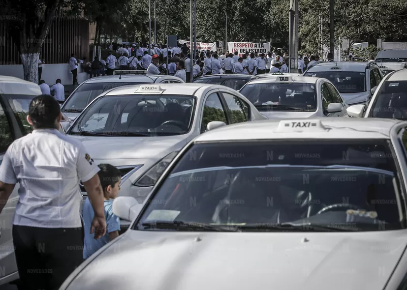 Sancionarán a 14 de 50 taxistas por los recientes bloqueos en Cancún