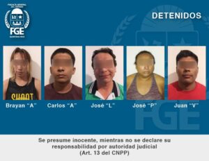 Detienen a 10 personas por probable homicidio de funcionaros de Playa del Carmen