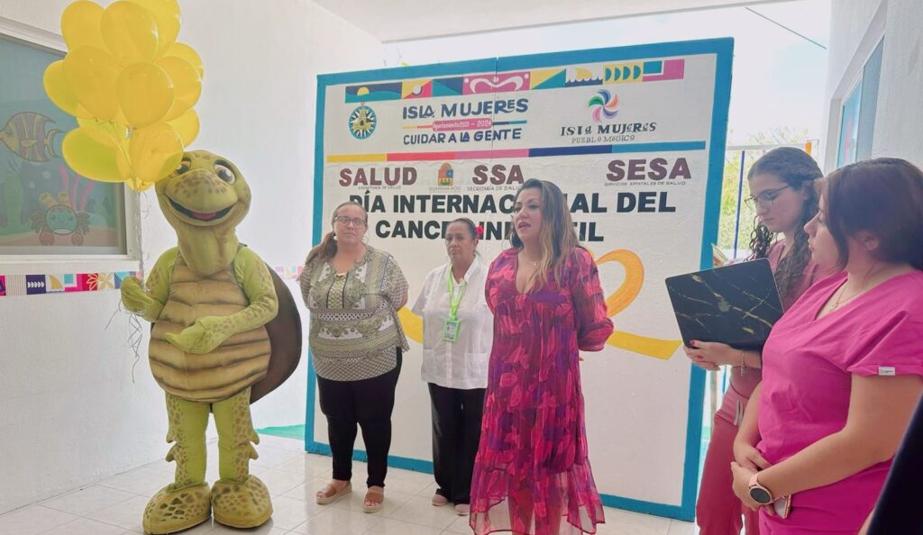 Realizan campaña de prevención y detección del cáncer infantil en Isla Mujeres