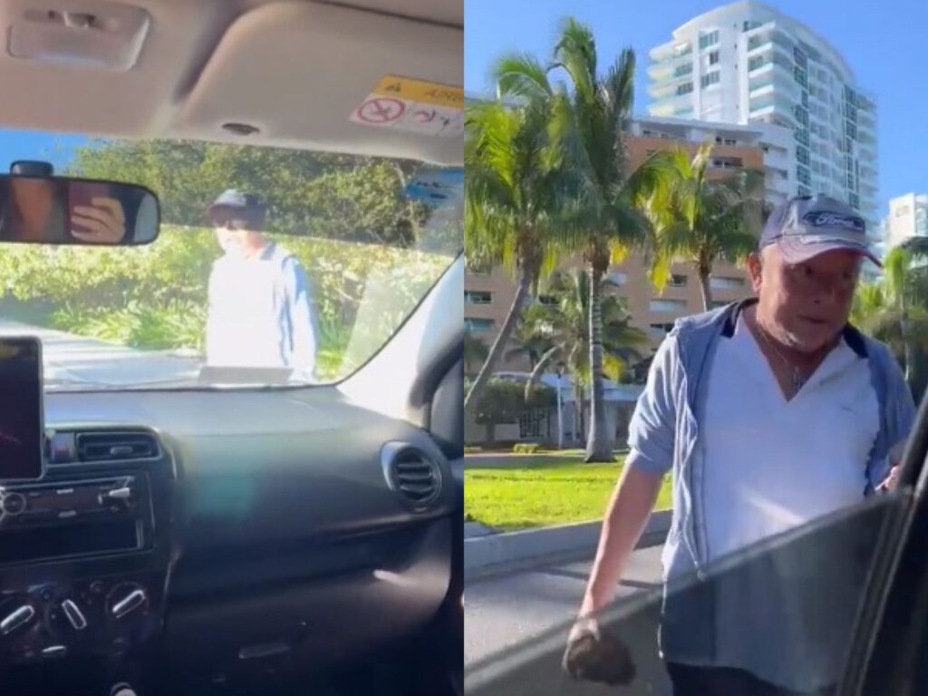 Taxista de Cancún amenaza a conductora de Uber en plena zona turística