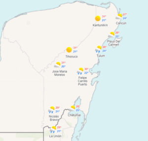 Clima para hoy en Cancún y Quintana Roo: Lluvias fuertes