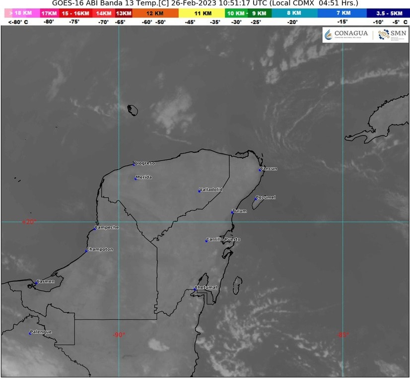 Clima para hoy en Cancún y Quintana Roo: Nublado con probabilidad de lluvias