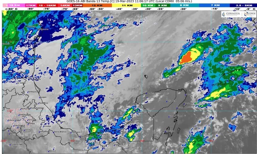 Clima para hoy en Cancún y Quintana Roo: Cielo nublado y lluvias