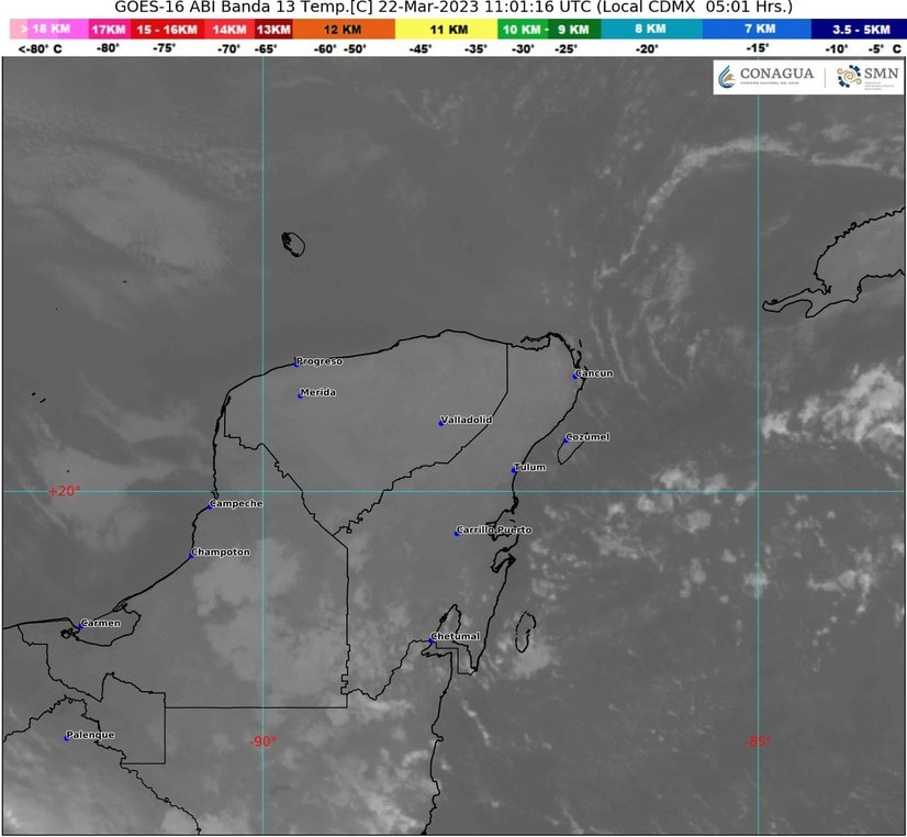 Clima para hoy en Cancún y Quintana Roo: Cielo nublado y ambiente caluroso