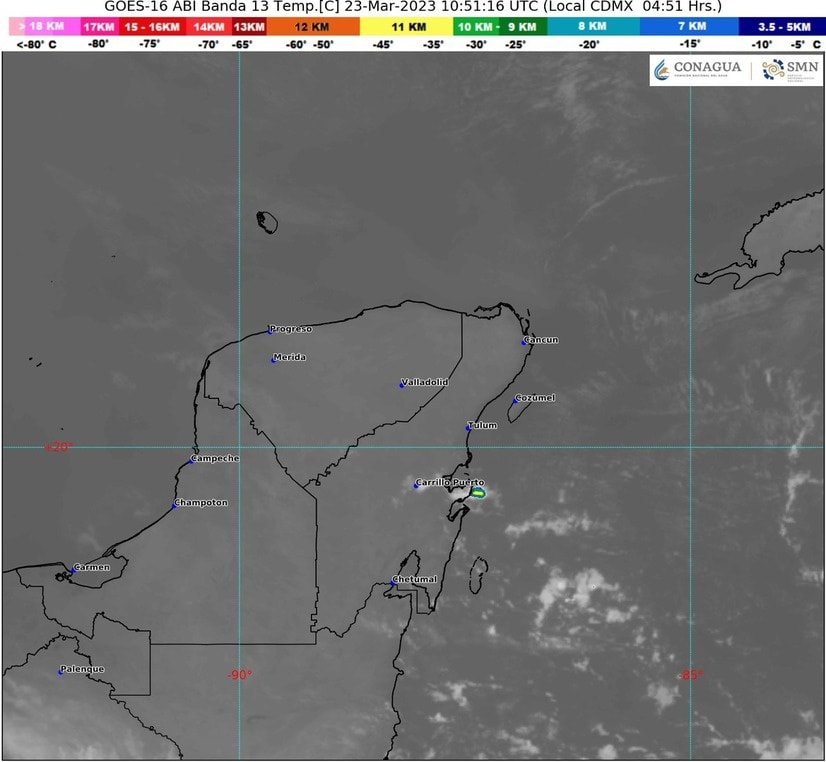 Clima para hoy en Cancún y Quintana Roo: Nublado con intervalos de chubascos