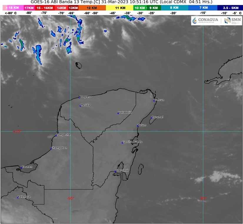 Clima para hoy en Cancún y Quintana Roo: Cielo parcialmente nublado