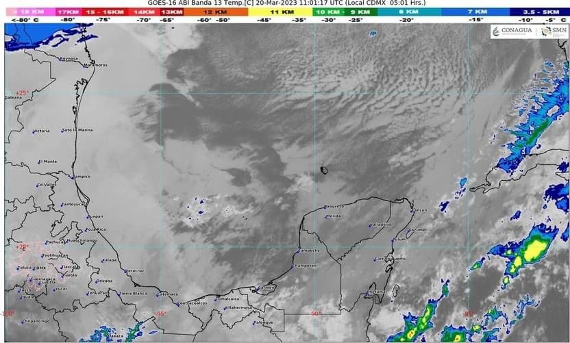 Clima para hoy en Cancún y Quintana Roo: Probabilidad de lluvias fuertes