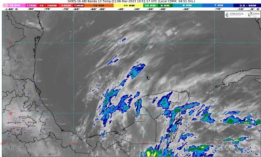 Clima para hoy en Cancún y Quintana Roo: Nublado con probabilidad de lluvias