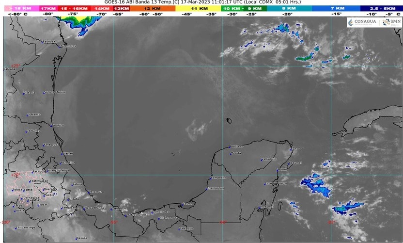 Clima para hoy en Cancún y Quintana Roo: Probabilidad de chubascos y vientos de surada