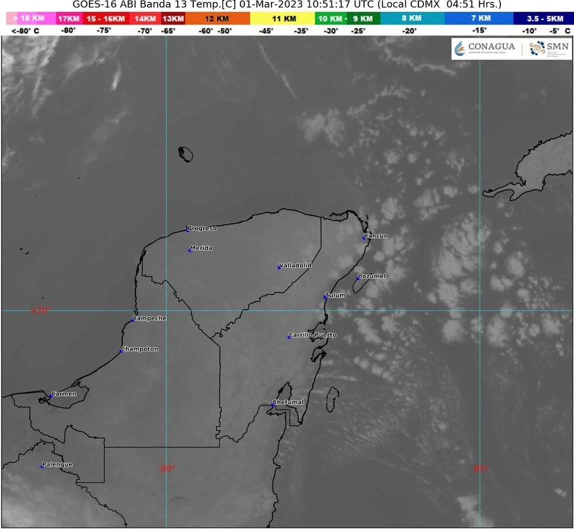 Clima para hoy en Cancún y Quintana Roo: Cielo medio nublado