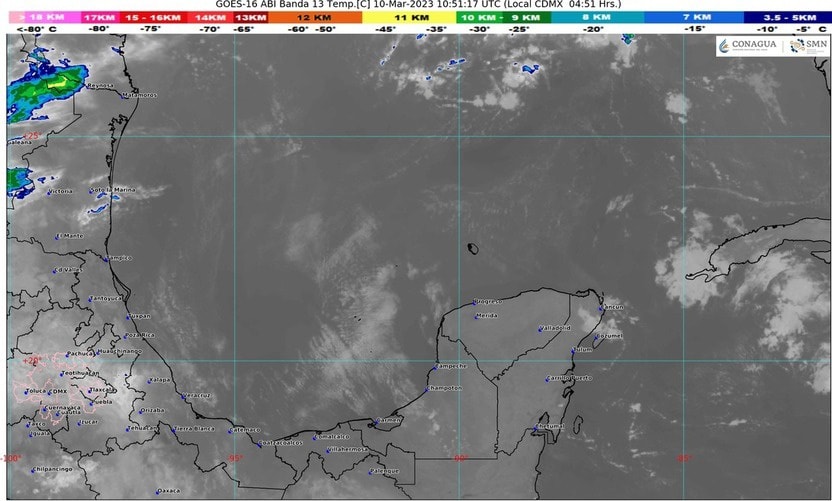Clima para hoy en Cancún y Quintana Roo: Cielo nublado y ambiente caluroso