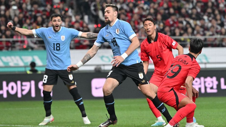 ¡Segundo gol! Sebastián Coates se impone con la Selección Uruguaya