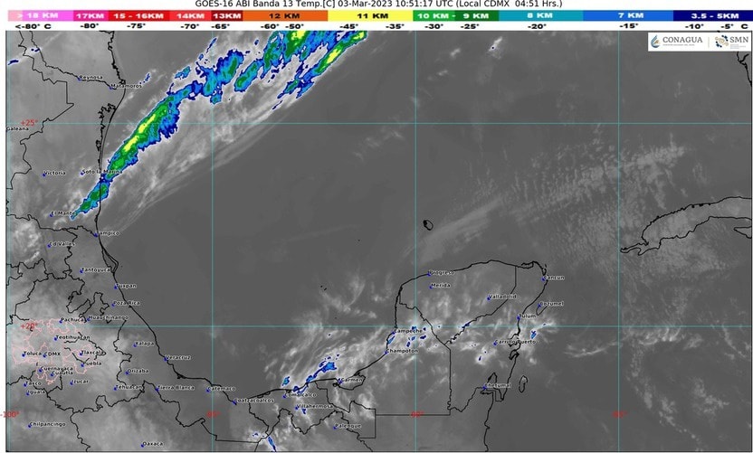 Clima para hoy en Cancún y Quintana Roo: Cielo medio nublado y vientos de surada