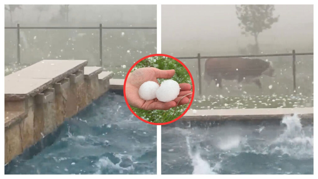 “Como pelotas de tenis” Tormenta de granizo sorprende a habitantes de Texas