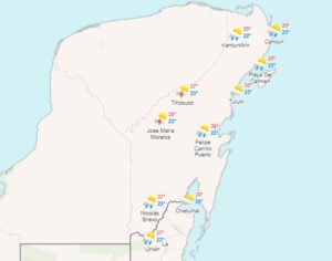 Clima para hoy en Cancun y Quintana Roo Lluvias puntuales y fuertes 1