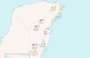 Clima para hoy en Cancun y Quintana Roo caluroso con lluvias aisladas 2