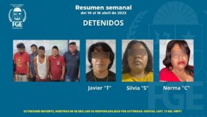 FGE Quintana Roo suma 102 detenciones del 10 al 16 de abril 3