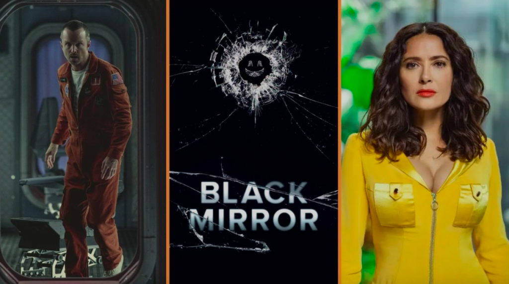 Netflix anuncia temporada 6 de Black Mirror con Salma Hayek y Aaron Paul