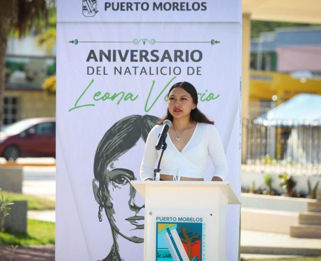 Presidenta de Puerto Morelos destaca la vigencia de la lucha de Leona Vicario