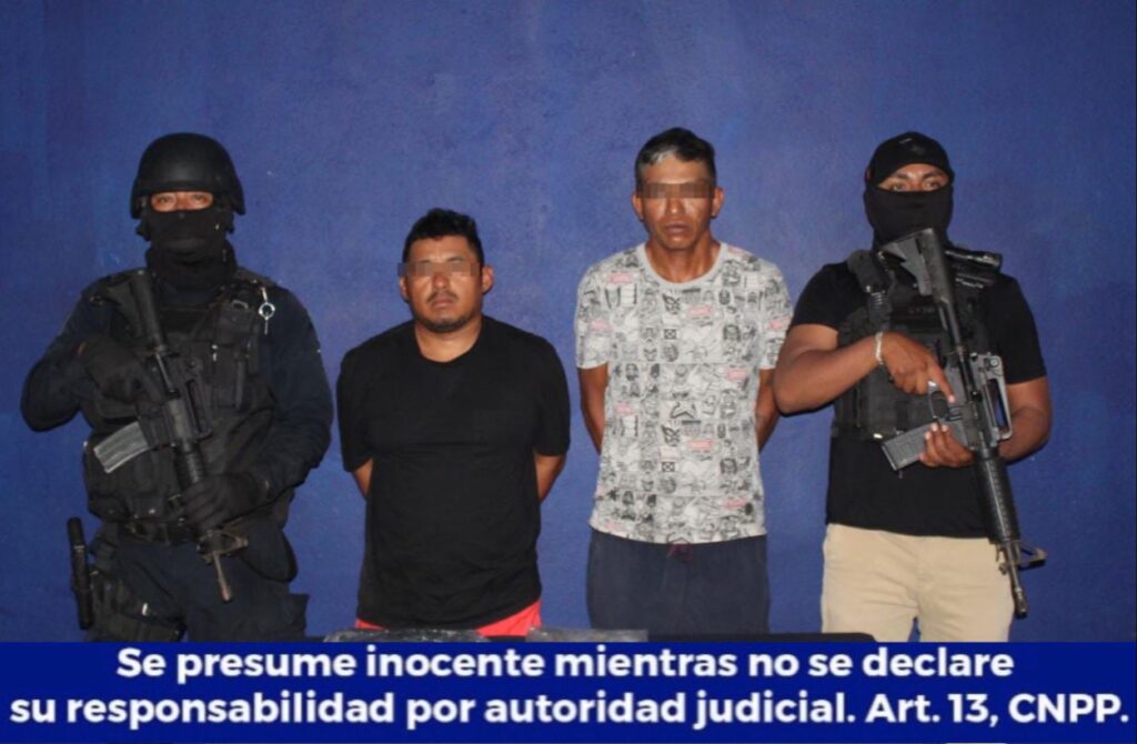 Detienen a dos hombres por narcomenudeo en la SM 248 de Cancún