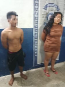 El hombre y la mujer quedaron bajo resguardo de la Policía Quintana Roo. 