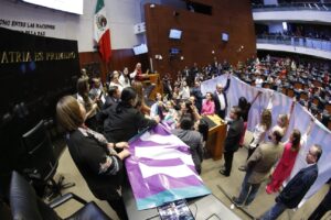 Violencia en el Senado tras votación de nuevo comisionado del INAI (VIDEO)