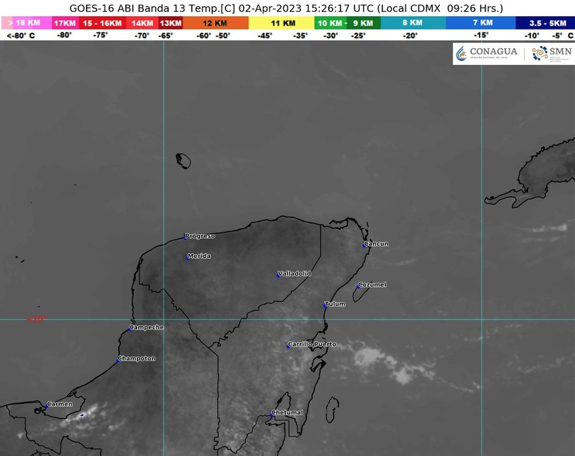 Clima para hoy en Cancún y Quintana Roo: Nublado con probabilidad de lluvias