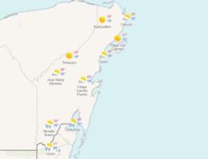 Clima para hoy en Cancún y Quintana Roo: lluvias aisladas y caluroso 