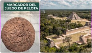 Hallan en Chichén Itzá marcador de Juego de Pelota con jeroglíficos mayas
