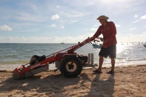 Suman mil 370 toneladas de sargazo retiradas de las playas de Cancún