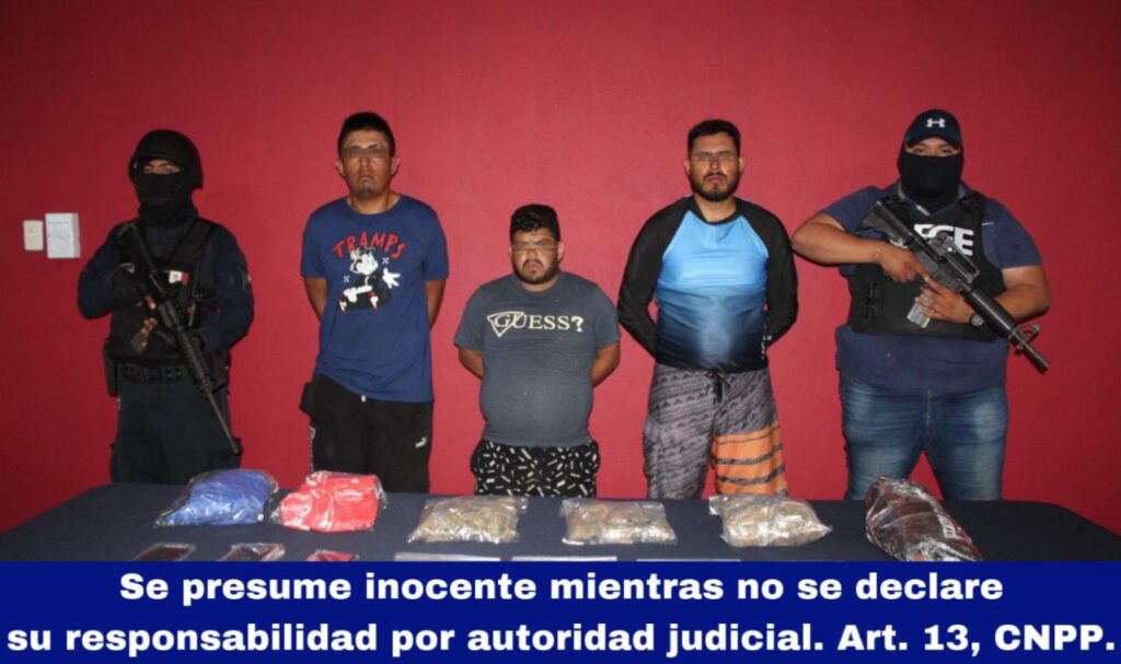 En posesión de drogas, detienen a narcomenudistas en zona hotelera de Cancún