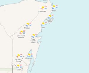 Clima para hoy en Cancún y Quintana Roo: Intervalos de chubascos
