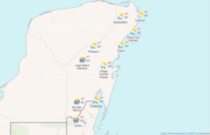 Clima para hoy en Cancun y Quintana Roo Probabilidad de chubascos y ambiente muy caluroso 1