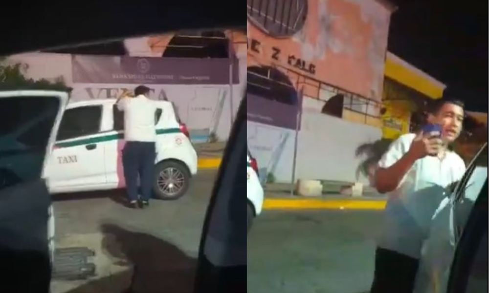 Taxistas de Cancún agreden a operador de Uber y lo amenazan de muerte