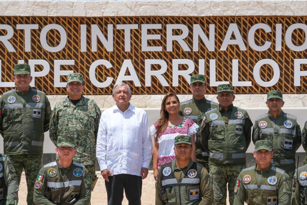 Mara Lezama y AMLO realizan recorrido en obras históricas para Quintana Roo