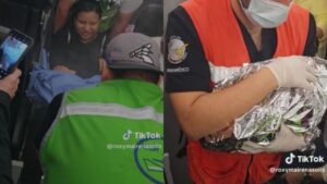 Mujer da a luz a bebe en pleno vuelo y aterriza de emergencia en Cancun