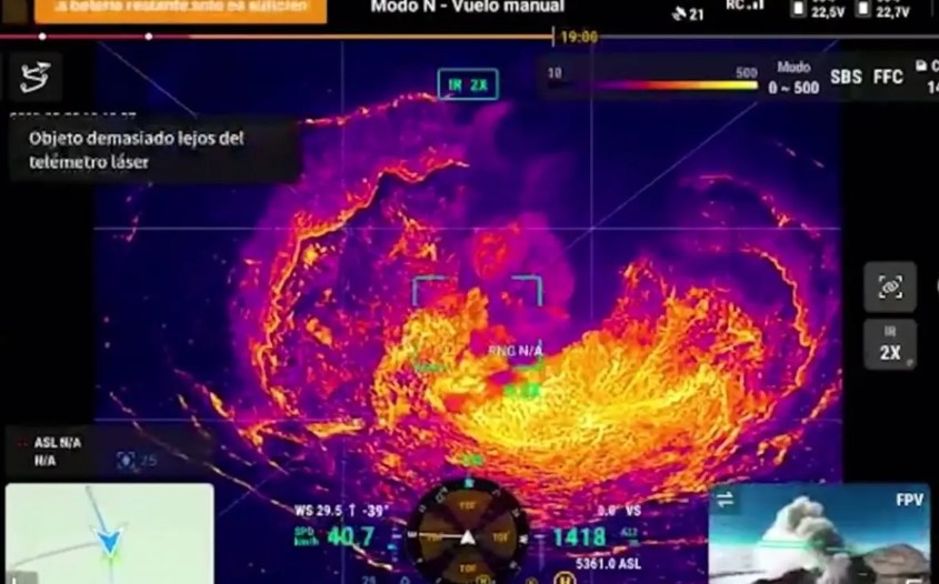 Dron militar sobrevuela el Popocatépetl: así de impresionante se ve