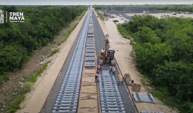 Tren Maya: casi listo tramo Campeche-Cancún, AMLO reporta 85% de avance