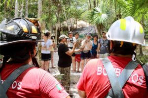 Bomberos de Puerto Morelos se capacitan en liberación de fauna silvestre