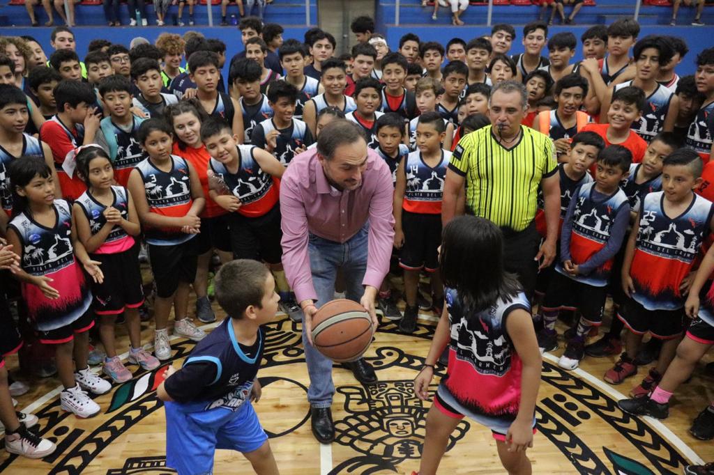 Solidaridad, con histórica inauguración del II Torneo de Liga Infantil y Juvenil de Baloncesto