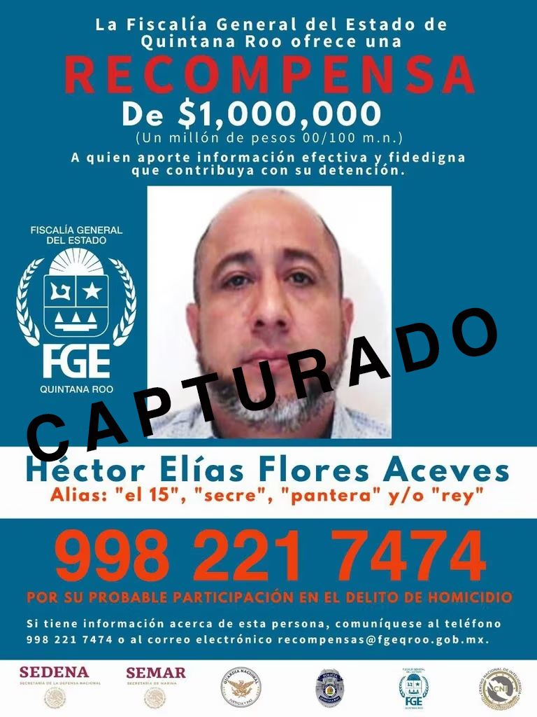 Detienen a Héctor “F”, alias “El 15”, principal generador de violencia en Quintana Roo