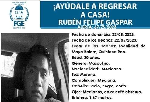109 desapariciones, el numero reportado solo en el Sur de Quintana Roo
