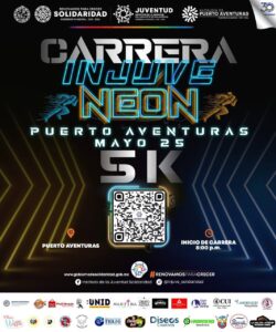 Invitan a participar en carrera Neón 5k en Puerto Aventuras