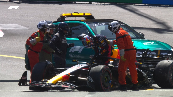 GP de Mónaco: Checo Pérez sufre choque en la Q1 y saldrá último