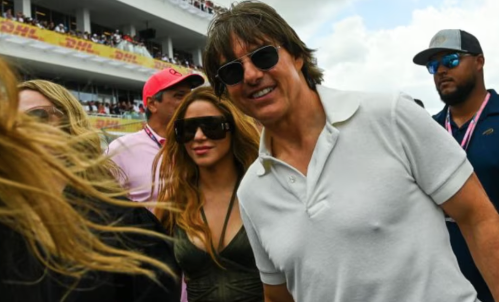 ¿Un nuevo romance? Captan a Shakira y Tom Cruise juntos en GP de Miami