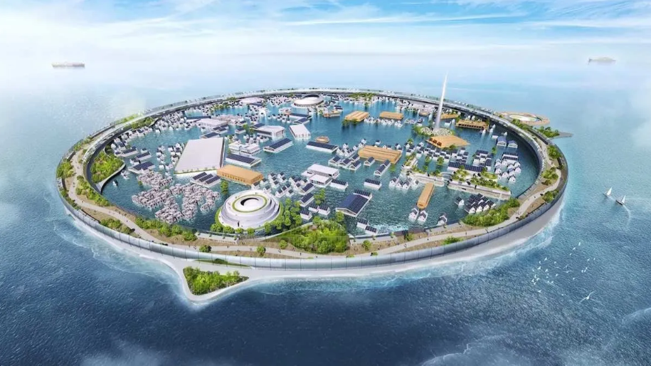 "Dogen City": La visión futurista de una ciudad flotante en Japón